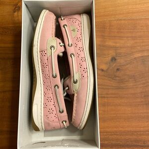 Sperry Angelfish Pink flower women’s size 9
